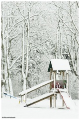 Park Chrobrego w zimowej szacie